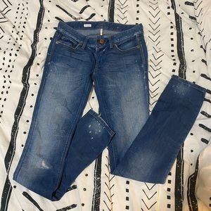 Distressed LOFT premium cut jeans size 26